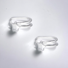 Aro Ear Cuff Doble Estrella - comprar online