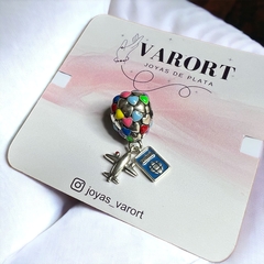 Charm Globo Esmaltado y Avión - comprar online