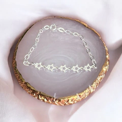 Pulsera Estrellas Ovalos Entrelazados