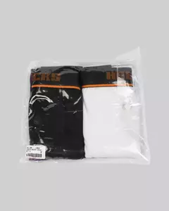 Cueca Boxer Hocks - Branco e Preto - Kit com 2 unidades - loja online