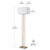 Imagen de Lampara Piso Led Elegante Lujo Glam Pie Minimalista Gold