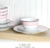 Vajilla Porcelana Elegante Martha Stewart 12 piezas Rosa Con Dorado - Lux Home México 