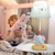 Lámpara Mesa Infantil Led Elefante Recámara Buró Happy Time
