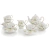 Vajilla Te Cafe Porcelana Floral 4 Personas Moderno Elegante - comprar en línea