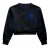 Cropped Moletom Kiss Me Azul | LOVE ME