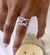 Anillo calado corazon