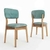 Silla madera Eyra tapizada Pergamino Muebles