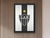 Quadro Clube Atlético-MG Fundo Preto e Branco com moldura - comprar online