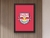 Quadro Clube Red Bull Bragantino com moldura