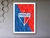 Quadro do Fortaleza com Efeito Papel com moldura na internet