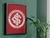 Quadro do Clube Internacional com moldura na internet