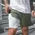 Short masculino 2 em 1 de secagem rápida para corrida treino na internet