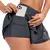 Short Feminino de cintura alta estiramento atlético treino ativo fitness