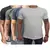 Kit 4 Camisetas Masculinas Lisa Básica Slim