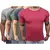 Kit 4 Camisetas Masculinas Lisa Básica Slim - Pulse Fitness