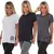 Kit 3 camisetas fitness ajuste seco poliamida - comprar online