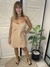 VESTIDO SATEN CAMEL