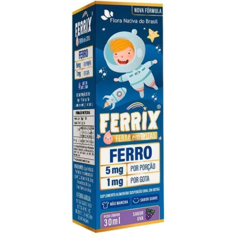 Ferrix (Ferro Infantil) 30ML - Flora Nativa Uva.