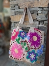 Bolso bordado Sorrento beige