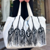 Bolso playero bordado atrapa sueños