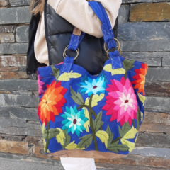 Bolso bordado Venecia azul - comprar online