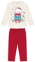 Conjunto bebê blusa manga longa em cotton penteado e legging em cotton advance marlan