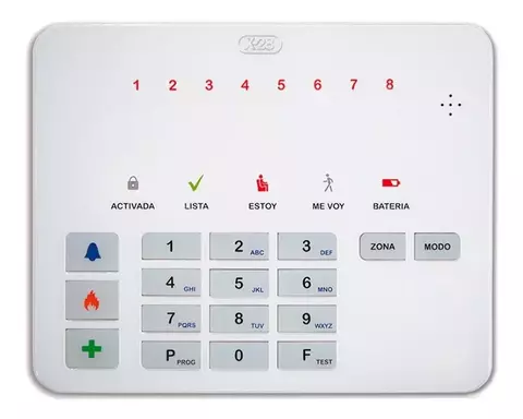 Teclado Alarma X-28 T8s Mpxh 8 Zonas