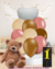 KIT GLOBOS 1ER AÑITO COLOR NUDE CAKETOPPER