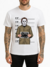 Camiseta Branca Filme Terror Halloween Michael Myers Busted