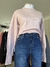 Blusa Pullover manga bufante rosa Maria Pavan - Bella Soul 