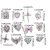 Dije Strass Rosa/Negro Corazon Puas y Perlas -5 - tienda online