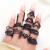 Anillos Negros Set x 12 -5 - comprar online