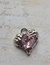 Dije Strass Rosa/Bco Corazon -5 - comprar online