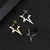 Par de Aros Estrella ACERO -4 - comprar online