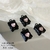 Dije Cubo Negro c/ Strass -5