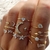 Set x9 Anillos Lunita - comprar online