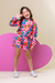 Conjunto Bomber Flores na internet