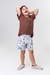 Conjunto Tactel Marrom Urso