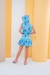 Conjunto Saia Balonê Stitch Azul - comprar online