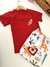 Conjunto Tactel Vermelho Leão - comprar online