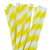 Canudo de Papel- Amarelo- 20 unidades