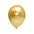 Balão Ouro Dourado Cromado 9 pol Pc 25un