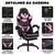 Cadeira Gamer Reclinável Rosa - Led Tools – Ergonômica, Reforçada e Confortável para Longas Sessões de Uso - comprar online