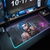 League of Legends - Mouse Pad da Jinx bordado com LED! - Wild Rift