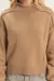 Sueter de Cuello Alto Acanalado - tienda en línea