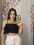 Cropped babados duna | Preto