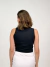 Regata Cropped com golinha média a alta - Preto - Zigraofficial