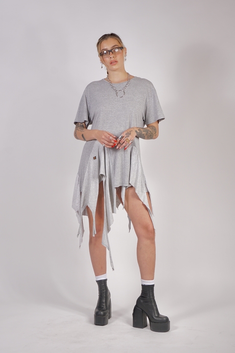 VESTIDO GYPSY CINZA