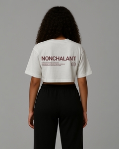 Crop Top Oversized 'Nonchalant Off-White Mocha' 225g na internet
