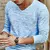 primavera dos homens de manga longa t-shirts com decote em v preto t camisa - isaac top